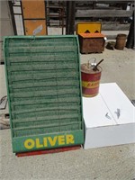 Vintage Metal Oliver Rack, Gas Can, Metal Cabinet