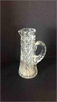 LARGE HEAVY CUT CRYSTAL PITCHER