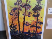 PINE TREES OF SUNSET PRINT BY TOM THOMSON