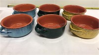 Lot of six DeSilva soup bowls, made in Italy