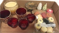 Candle holder and candle assortment
