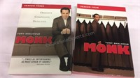 Monk DVDs 2 sets of four, Seasons 3 and 4