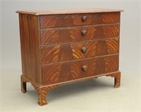 18th c. Paint Decorated Chest Of Drawers
