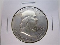 1959 Ben Franklin Half Dollar