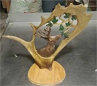 Moose antler carving