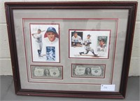 BABE RUTH LOU GEHRIG SIGNED SILVER CERTIFICATES