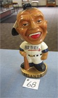 MADE IN JAPAN ATLANTA BRAVES CHALKWARE BOBBLEHEAD