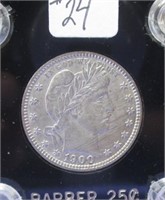 1900 BARBER QUARTER XF-AU CONDITION