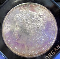 1882 S BRILLIANT UNCIRCULATED MORGAN DOLLAR
