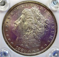 1880 O BRILLIANT UNCIRCULATED MORGAN DOLLAR