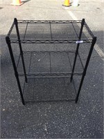 Medium height black wire rack