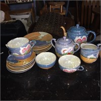 Porcelain Colorful Tea Set