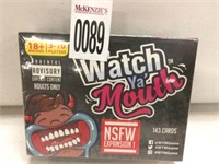WATCH YA MOUTH CARD GAME AGES 18+(SEALED)