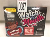 WATCH YA MOUTH CARD GAME AGES 18+(SEALED)