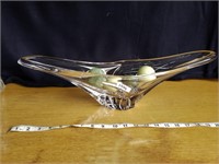 Abstract  glass decorative bowl
