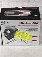 KitchenAid seven speed hand mixer. Beaters