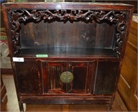 Small Antique Oriental Shrine Cabinet