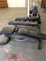 3-weight benches & group of weights