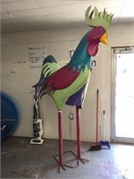 106" tall metal rooster