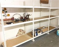 3-sections heavy duty metal shelves