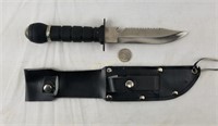 Survival Combat Knife 420 Stainless W/ Sheath