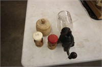 Coffee grinder & antiques
