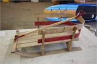 Wooden childs sled