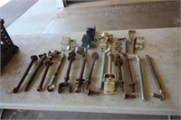 Assortment of gate hinges