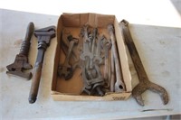 Flat of older wrenches