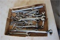 Flat of wrenches & ratchets