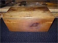 Wood Box w/Campfire Utensils