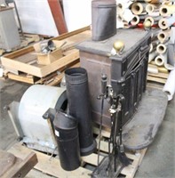 Cast Iron Wood Stove, Approx 38"x43"x25" &