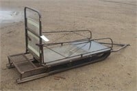 Vintage Snowmobile Sled, Approx 69"x38"x45