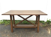 Farm Style Table with Folding Top
