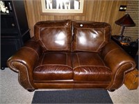 Premium Leather Love Seat