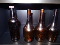 Bottles: 3 Christian Bros. California, 1 Seagram 7