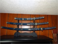 Decorative Sword Set w/display rack