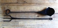 Early Cast Iron  Ladle and Fork
