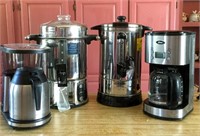 Lot of 4 Coffee Makers and Urns
