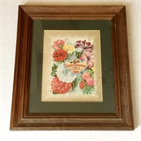 Framed Seed Catalog Print