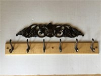 2 pc. Coat Hook Rack, Wall Decor