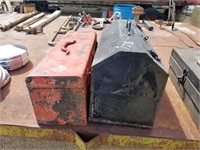 T- TWO METAL TOOL BOXES