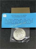 $10 REPUBLIC OF LIBERIA COIN