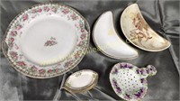 Hand painted dishes- Nippon butter pats, bone