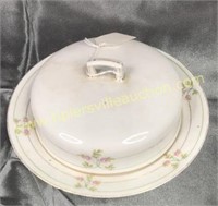 Austrian butter dish has tiny chip on side