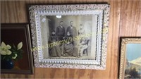 Antique photograph in frame 29”x25”