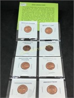 8 2009 LINCOLN CENTS SET