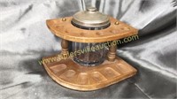 Pipe stand with tobacco jar