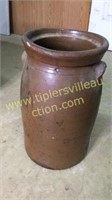 3gal Brown stoneware churn