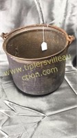 Hammered copper syrup bucket